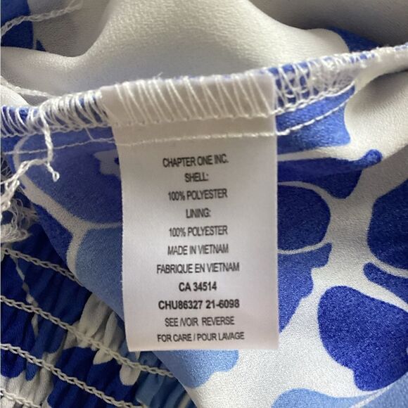 Blouseology - Blue & White Floral Print Blouse - Picture 8 of 8